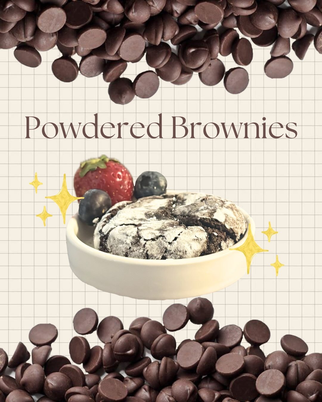 Powdered brownies